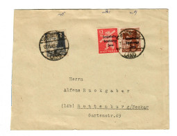 Weißenfels: Brief 1948 Nach Rottenburg/N - Storia Postale