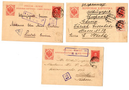 Rus: 5x Postkarte 1913/17 In Die Schweiz - Otros & Sin Clasificación