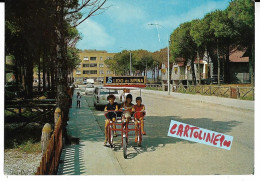 Emilia Romagna-ferrara-lido Di Spina Frazione Di Comacchio Viale G.verdi Centro Residenziale Veduta Auto Riscio Animata - Otros & Sin Clasificación