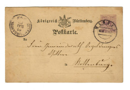 Ganzsache 1880 Von Mengen Nach Rotenburg/N - Lettres & Documents