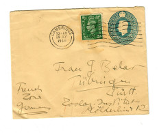 Brief Aus Cambridge 1949 Nach Tübingen: Zoologisches Institut - Sonstige & Ohne Zuordnung