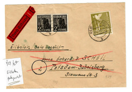 Eilboten Brief Portogerecht, MiNr. 959 Nach Potsdam Babelsberg 1948 - Briefe U. Dokumente