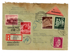 Nachnahme Einschreiben Neheim-Hüsten Nach Ulm 1944 - Lettres & Documents