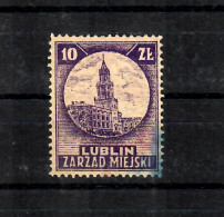 GG: Gebührenmarke Der Stadt Lublin, Gestempelt, Selten - Occupazione 1938 – 45