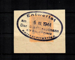 GG: Gebührenmarke Stadthauptmann Krakau 1944 - Occupation 1938-45