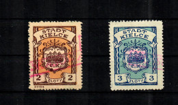 GG: Gebührenmarke Stadt Kielce, Gebraucht, Sehr Selten - Ocupación 1938 – 45