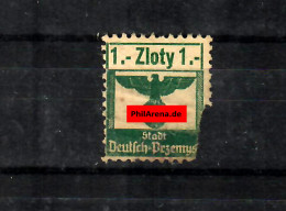 GG: Gebührenmarke Der Stadt Deutsch-Przemysl,  - Ocupación 1938 – 45