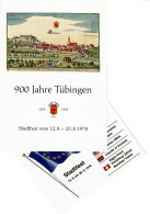 Stadtfest Tübingen 1978, 2 Karten - Briefe U. Dokumente
