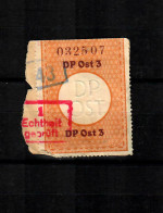 GG: Verschlussmarke DP Ost 3, Gestempelt, Rückseitig MiNr. 88a - Ocupación 1938 – 45