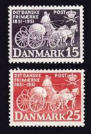 1951. Denmark. Mail Coach. MNH. Mi. Nr. 326-27 - Neufs