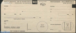 Netherlands 1964 Giro Stortingsformulier 15c, Unused Postal Stationary - Cartas & Documentos