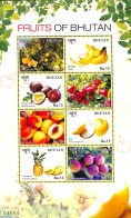 Bhutan 2016 Fruits 8v M/s, Mint NH, Nature - Fruit - Frutta