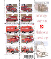 Belgium 2009 Postal Transport M/s, Mint NH, Transport - Post - Automobiles - Unused Stamps