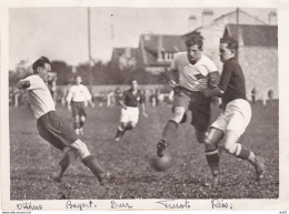 FOOTBALL PHOTOGRAPHIE MATCH CAP CONTRE US SUISSE CHARENTONNEAU 1930 - Sporten