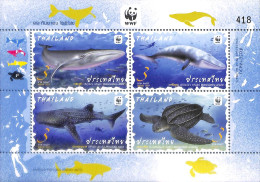 Thailand 2019 WWF 4v M/s, Mint NH, Nature - Sea Mammals - Turtles - World Wildlife Fund (WWF) - Thailand