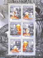 Guinea, Republic 2008 Dinosaurs 6v M/s, Mint NH, Nature - Prehistoric Animals - Vor- U. Frühgeschichte