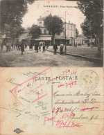 84 Cavaillon Place Gambetta CPA Suivi De Correspondance Après Changement Secteur Militaire Cachet 1917 Secteur Postal 95 - Cavaillon