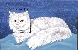 Guyana 1992 Chinchilla S/s, Mint NH, Nature - Cats - Guyana (1966-...)