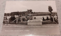 CPA - BRAINE-LE-COMTE - Le Monument MARTEL Aux étangs - Vierge - Non Datée - Animée - Braine-le-Comte