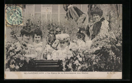 AK Mi-Careme 1906, La Reine De La Renaissance Des Halles, Schönheitskönigin  - Moda