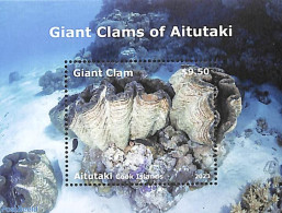 Aitutaki 2023 Giant Clams S/s, Mint NH, Nature - Shells & Crustaceans - Vie Marine