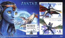 New Zealand 2023 AVATAR, FIAP S/s, Mint NH, Performance Art - Transport - Film - Philately - Ships And Boats - Art - S.. - Ongebruikt