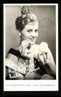 AK Marlies Behrens, Miss Germany 1958, Schönheitskönigin  - Mode