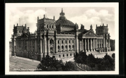 AK Berlin-Tiergarten, Reichstagsgebäude Aus Der Vogelschau  - Dierentuin