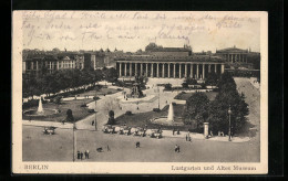 AK Berlin, Lustgarten Und Altes Museum Mit Strasse Und Autodroschken  - Mitte