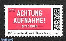 Germany, Federal Republic 2023 100 Years Broadcasting 1v, Mint NH, Performance Art - Radio And Television - Unused Stamps