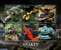 Liberia 2022 Snakes, Mint NH, Nature - Snakes - Autres & Non Classés