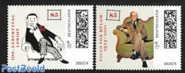 Germany, Federal Republic 2022 Loriot, Von Bülow 2v, Mint NH, Art - Comics (except Disney) - Unused Stamps