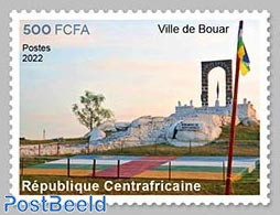 Central Africa 2022 Bouar, Mint NH, History - Flags - Art - Architecture - Zentralafrik. Republik