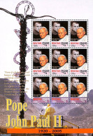 Bhutan 2005 Death Of Pope John Paul II M/s, Mint NH, Religion - Pope - Pausen