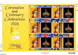 Bhutan 2008 Coronation, 12v M/s, Mint NH - Bhután
