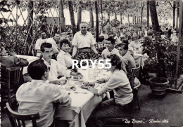 Emilia Romagna-rimini Da Bruno Rimini Citta Veduta Ristorante Giardino Interno Tavoli Clienti Animatissima Anni 50 - Rimini