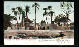 CPA Gizeh, Village Of Guiseh Near The Pyramids  - Other & Unclassified