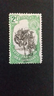 COTE DES SOMALIS N°65  B *   VARIETE CENTRE RENVERSE - Unused Stamps