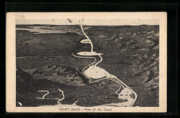 CPA Port-Said, Plan Of The Canal  - Altri & Non Classificati