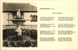 72413348 Brandenburg Havel Fritze Bollmann Gedicht Und Brunnen Brandenburg - Brandenburg