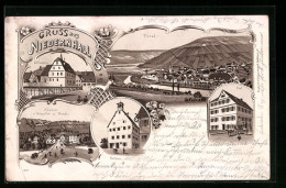 Lithographie Niedernhall, Götzenhaus, Fabrik V. Schaufler U. Wundt, Post  - Other & Unclassified