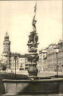 72413345 Goerlitz Sachsen Leninplatz Mit Georgsbrunnen Und Reichenbacher Turm Go - Görlitz