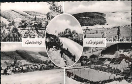 72413333 Geising Erzgebirge Panorama Sprungschanze Eisstadion Geising - Geising