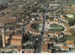 BADOERE DI VERGANO -TREVISO SALUTI DA..-VEDUTA AEREA CARTOLINA  VERA FOTOGRAFIA-  VIAGGIATA-28-6-1986 - Treviso