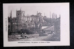 Cp, 86, Morthemer, Vue Générale, Le Château Et L'église, Vierge - Sonstige & Ohne Zuordnung