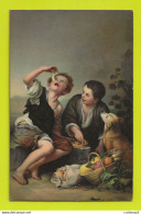 Peintre MURILLO Enfants Mangeant Des Fruits Et Chien Peinture VOIR DOS Munchen Die Pastetenesser Murillo N°29978 - Pittura & Quadri