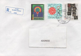 Croatia 1997, Michel 411, Gutenberg, Winter Olympics Nagano 1998, Charity Stamp 1998, Commercial Registered Letter - Croatia