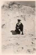 Photographie Vintage Photo Snapshot Marin Marine Uniforme  - Guerra, Militari