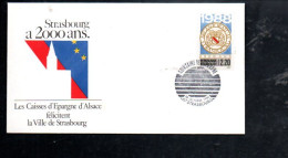 QUINZAINE DE L'EPARGNE à STRASBOURG 1988 - Commemorative Postmarks