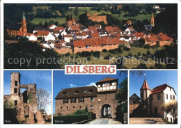 72413049 Dilsberg Neckargemuend Ortsansicht Burg Torturm Kommandantenhaus Dilsbe - Neckargemünd